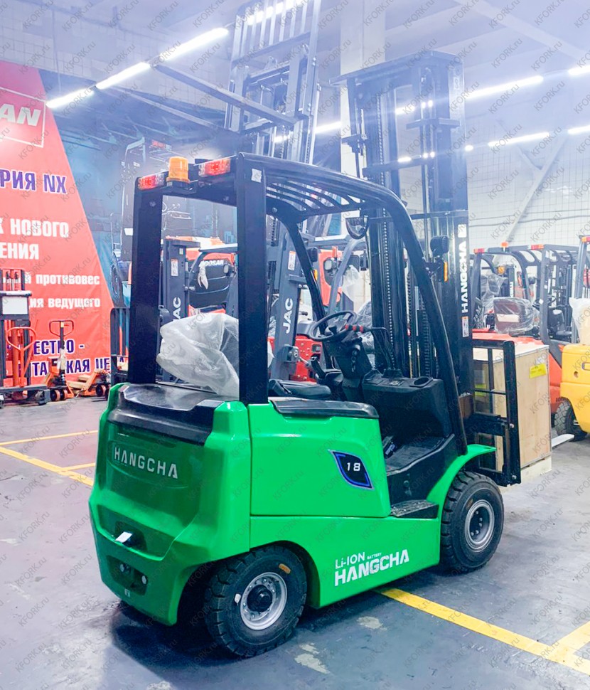 Электрический автопогрузчик Hangcha 1,5 т Li-Ion 80V/230 4 опоры