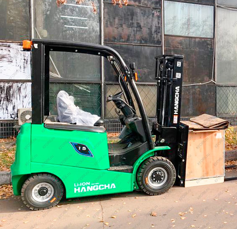Электрический автопогрузчик Hangcha 1,5 т Li-Ion 80V/230 4 опоры
