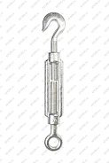 Талреп крюк-кольцо TOR М12 DIN1480 (открытого типа) (D)